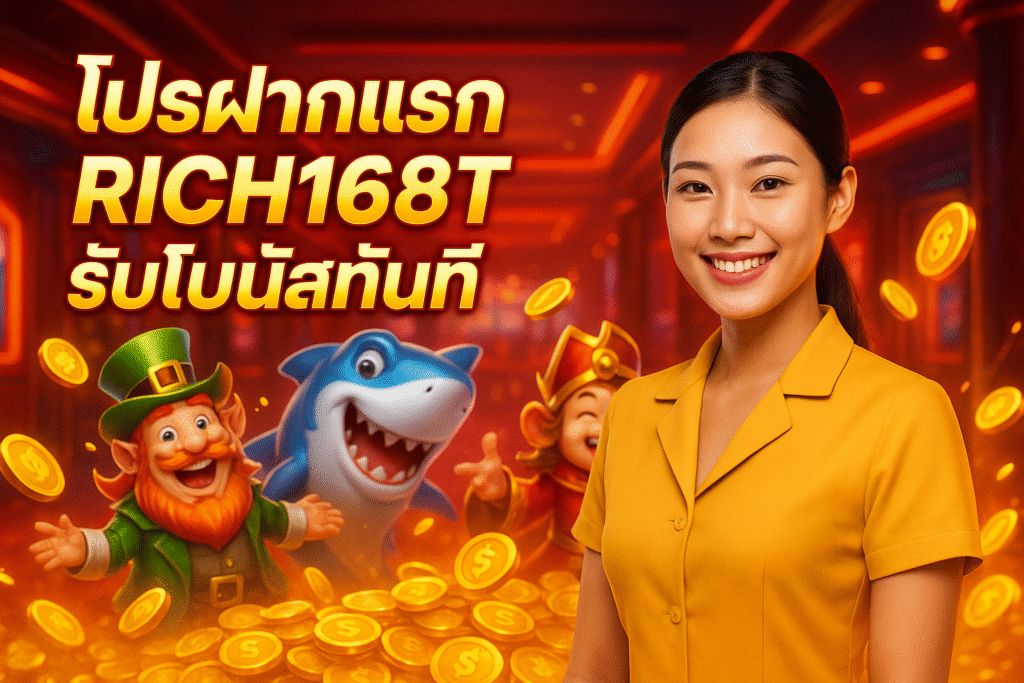 โปรฝากแรก RICH168T รับโบนัสทันที