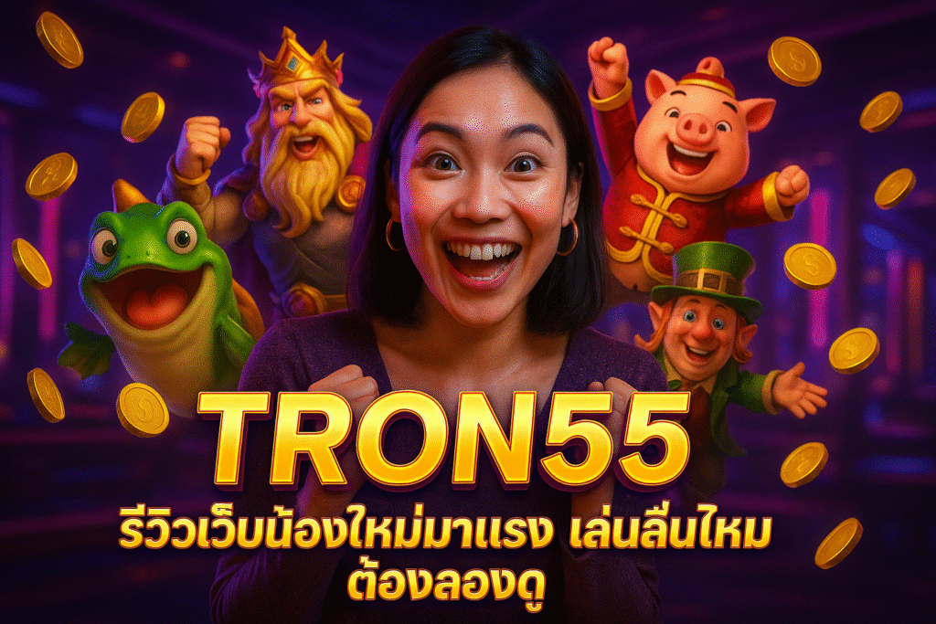TRON55 รีวิวเว็บน้องใหม่มาแรง เล่นลื่น