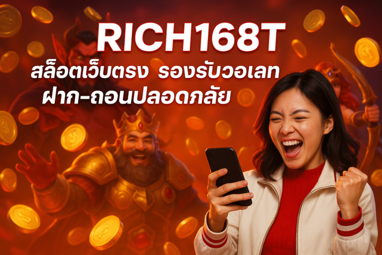 RICH168T สล็อตเว็บตรง รองรับวอเลท ฝาก-ถอนปลอดภัย