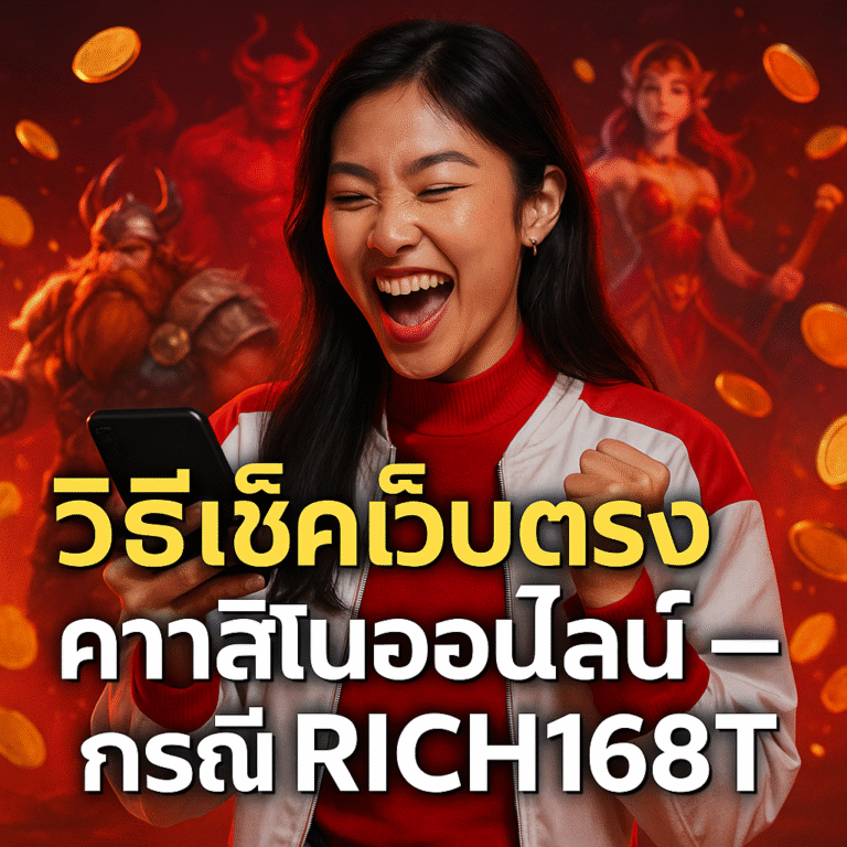 วิธีเช็คเว็บตรง คาสิโนออนไลน์ – กรณี RICH168T