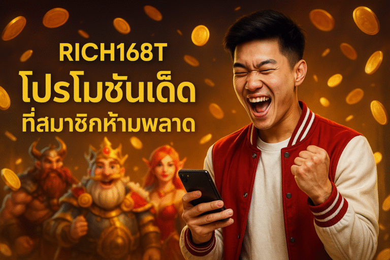 RICH168T โปรโมชั่นเด็ดที่สมาชิกห้ามพลาด